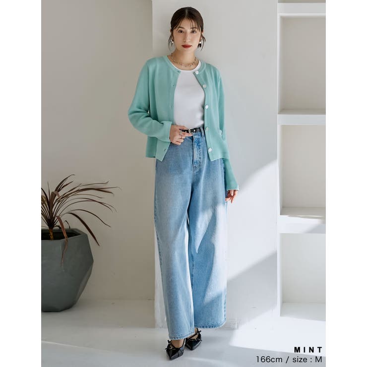 [新色追加]メタリックボタンニットカーディガン | Re:EDIT | 詳細画像4 