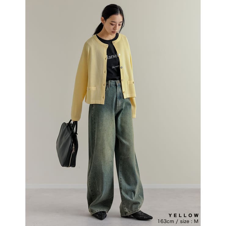 メタリックボタンカーディガン | Re:EDIT | 詳細画像23 