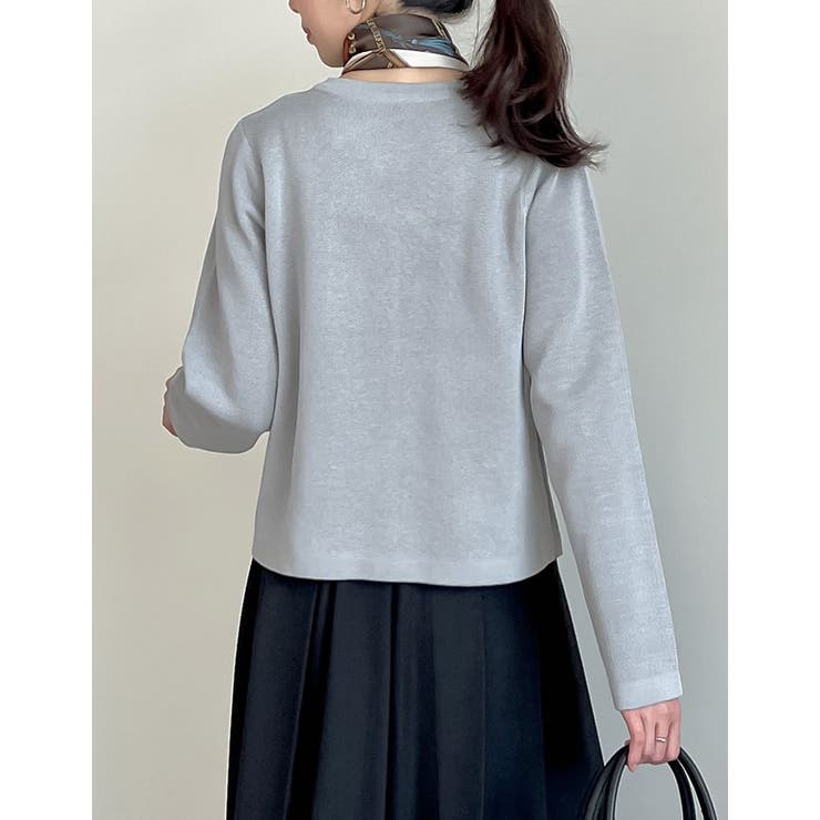 メタリックボタンカーディガン | Re:EDIT | 詳細画像28 