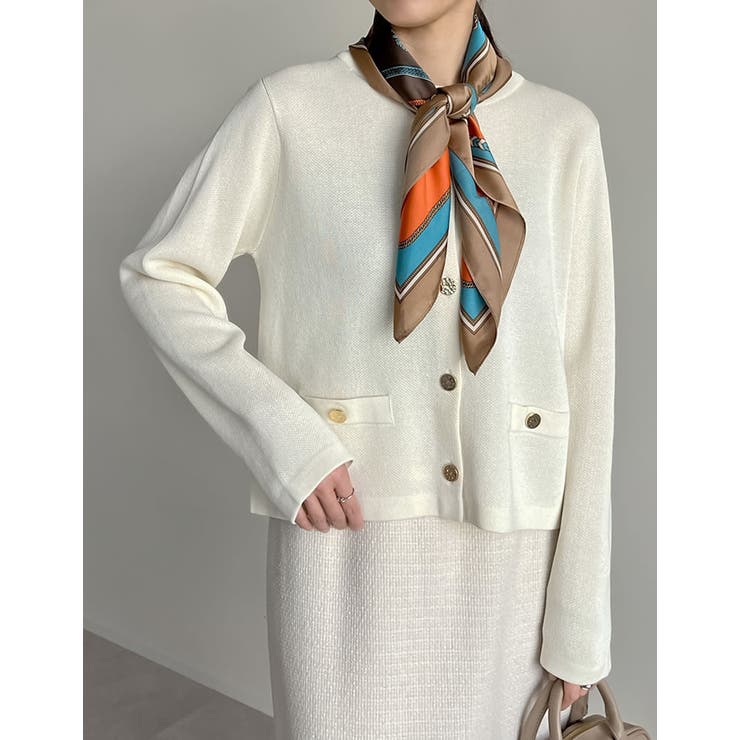 メタリックボタンカーディガン | Re:EDIT | 詳細画像36 