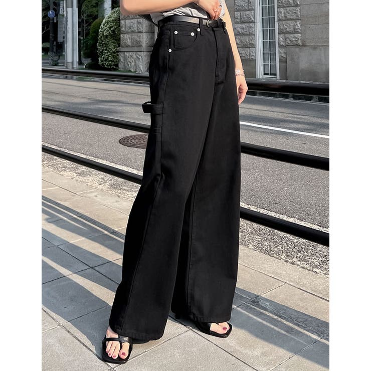 低身長/高身長サイズ有]花柄or無地カツラギワークデザインペインター