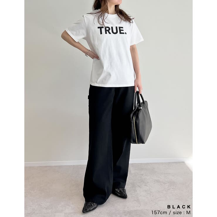 [低身長/高身長サイズ有]花柄or無地カツラギワークデザインペインターパンツ | Re:EDIT | 詳細画像25 