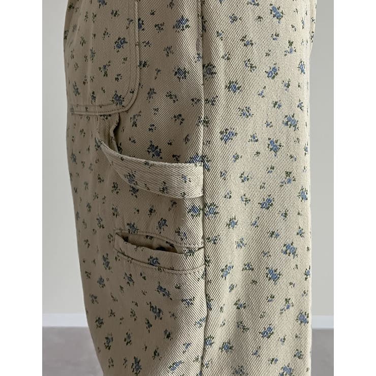 [低身長/高身長サイズ有]花柄or無地カツラギワークデザインペインターパンツ | Re:EDIT | 詳細画像30 