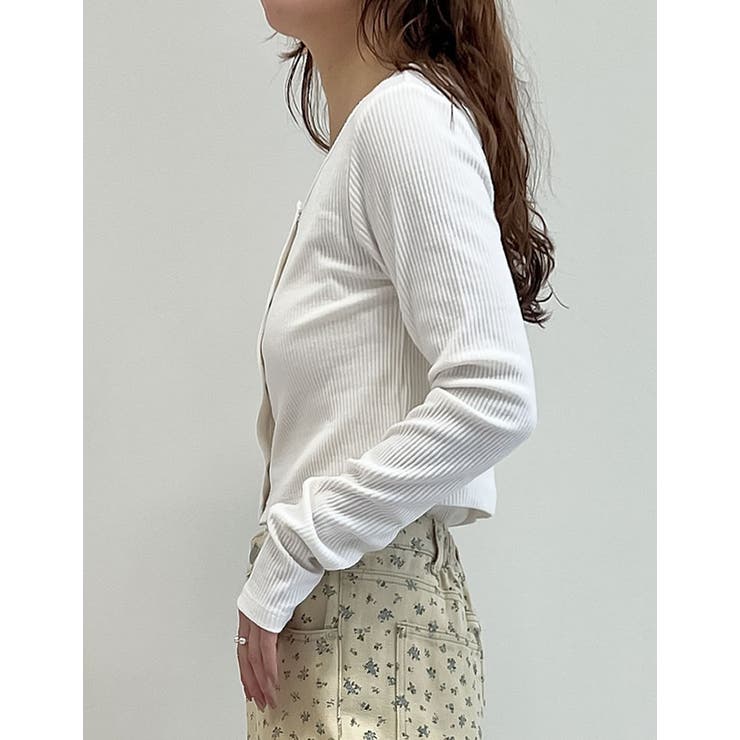 [2点セット]マルチWAYテレコリブキャミソール＆カーディガンアンサンブル | Re:EDIT | 詳細画像12 