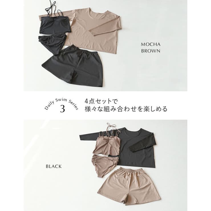 [UVカット][接触冷感][速乾][水陸両用][DAILY SWIM]ラッシュガ… | Re:EDIT | 詳細画像12 