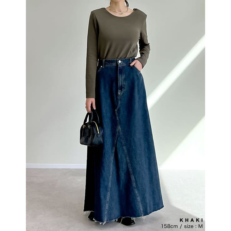 冷感マシュマロカットソー前後2WAYショルダーパッドロンT | Re:EDIT | 詳細画像16 