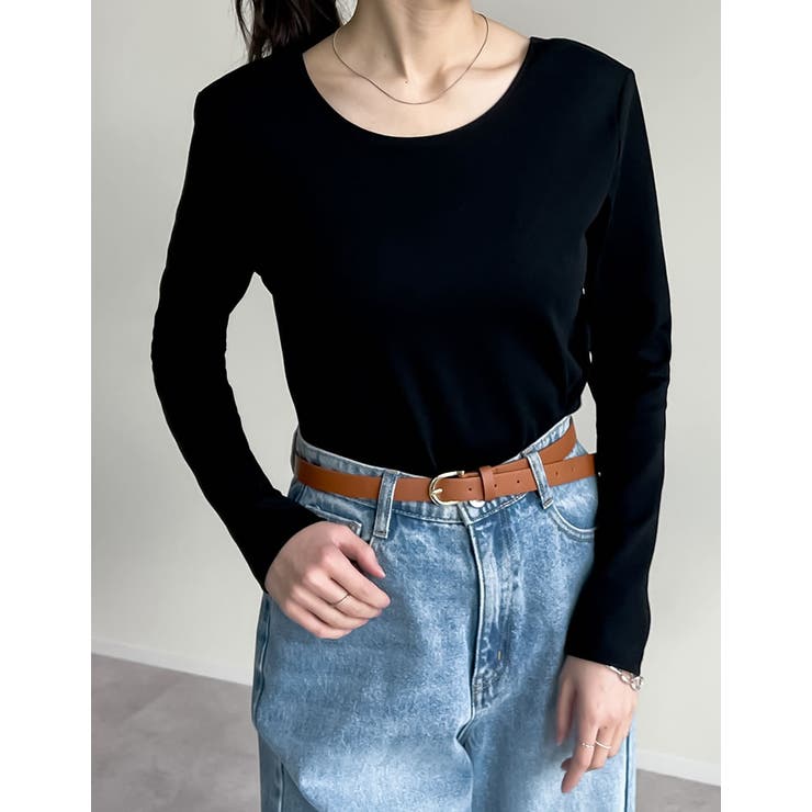 冷感マシュマロカットソー前後2WAYショルダーパッドロンT | Re:EDIT | 詳細画像23 