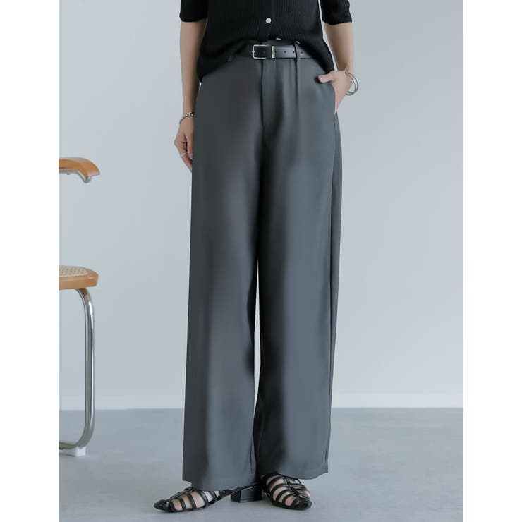 [夏の体型カバーに◎][低身長 高身長 大きいサイズ有]アンクルソフトカーブパン… | Re:EDIT | 詳細画像10 