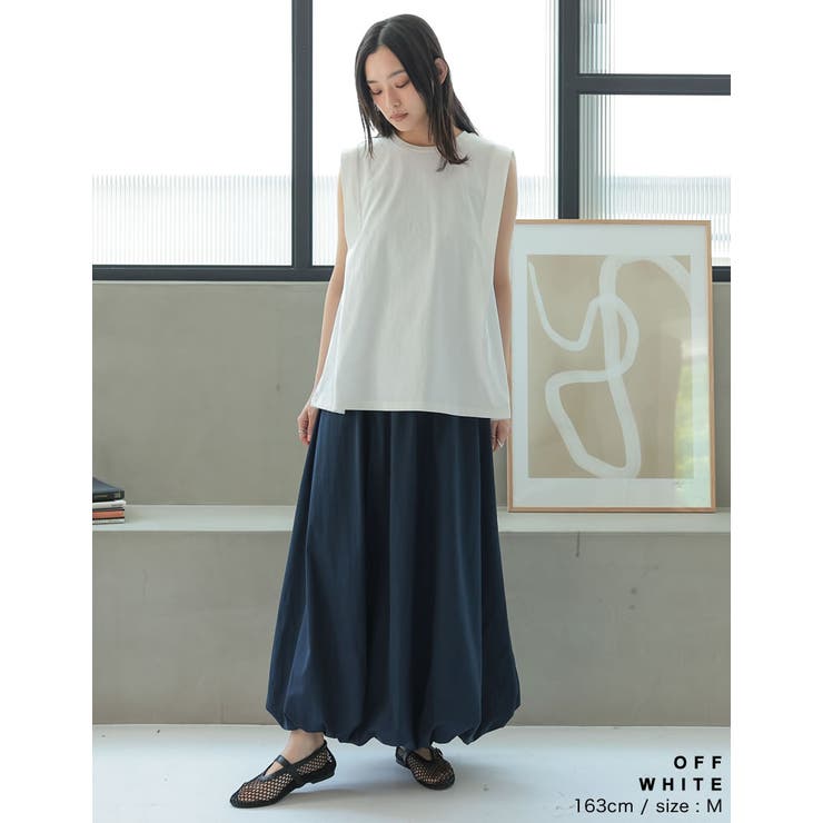 綿天竺ショルダータックノースリーブTシャツ | Re:EDIT | 詳細画像38 