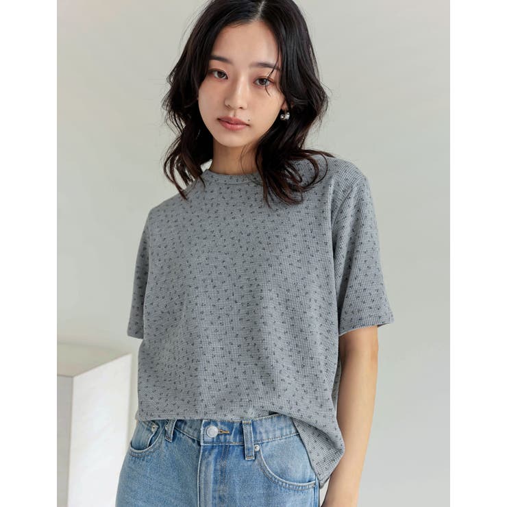 コットンブレンドボーダーor花柄Ｔシャツ | Re:EDIT | 詳細画像3 