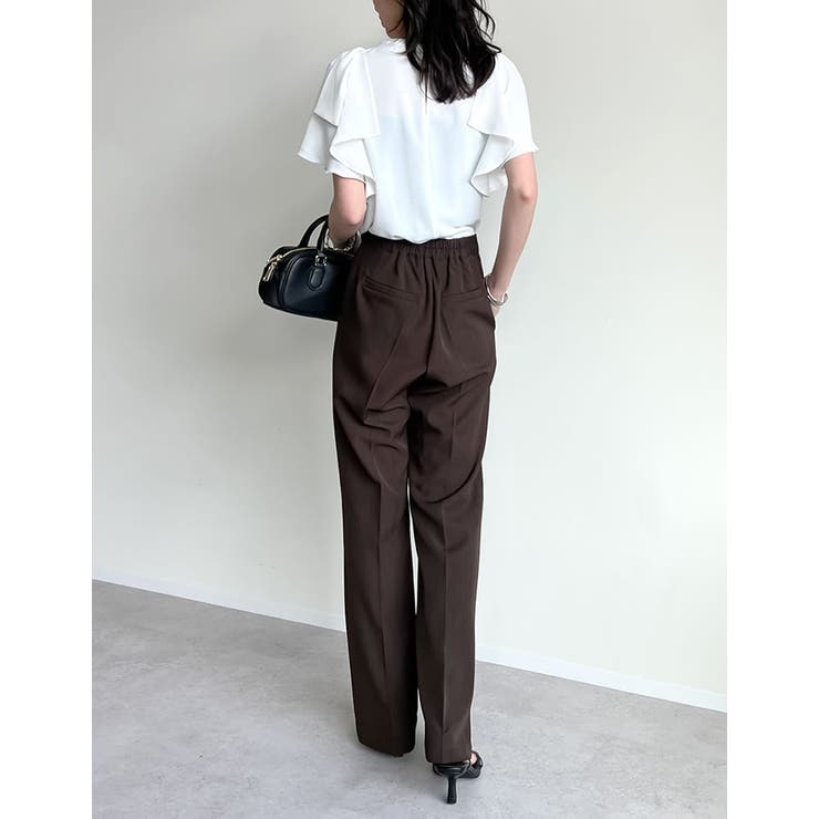 ポーララッフルスリーブリボンブラウス | Re:EDIT | 詳細画像13 