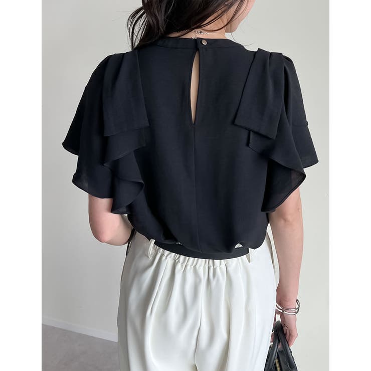 ポーララッフルスリーブリボンブラウス | Re:EDIT | 詳細画像27 