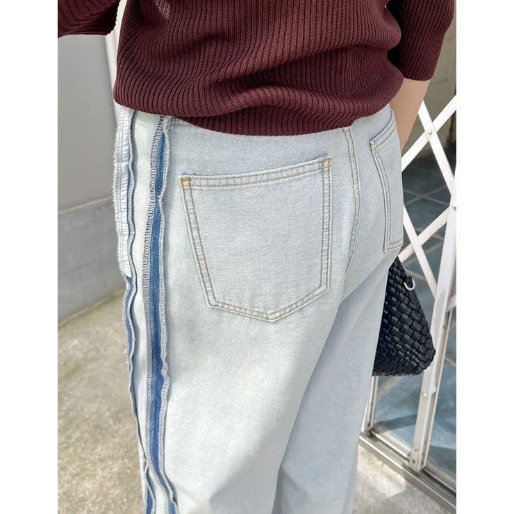 ワイドストレートリバースデニムパンツ | Re:EDIT | 詳細画像28 