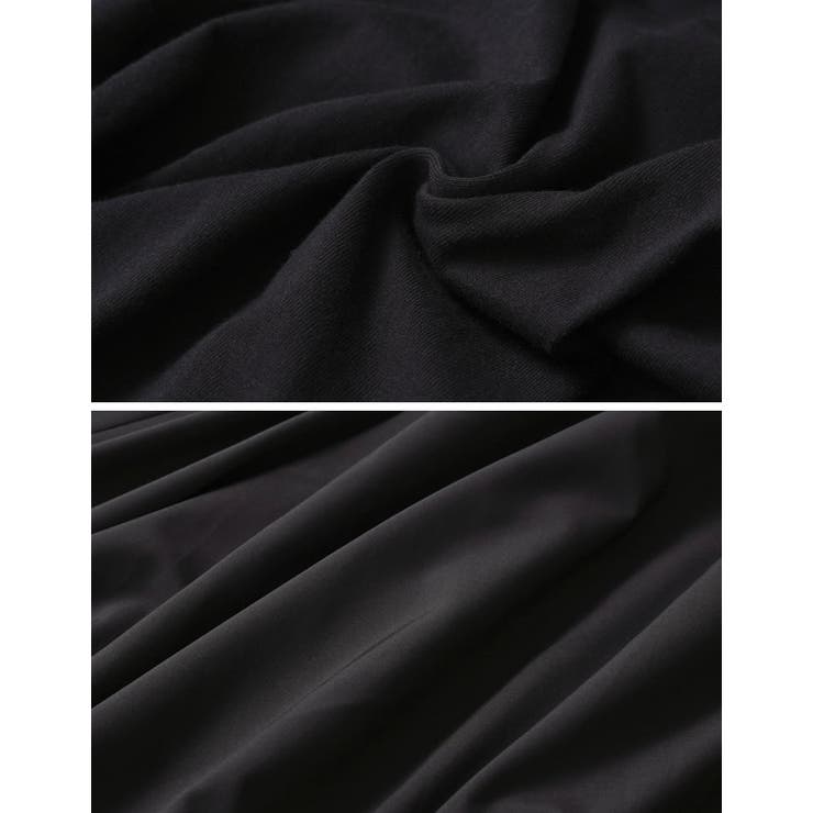 [低身長サイズ有]異素材ドッキング裾バルーンドロストワンピース | Re:EDIT | 詳細画像31 