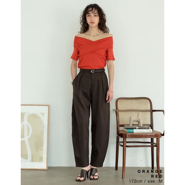[2025 SUMMER COLLECTION]2WAYリブカットソーオフショル… | Re:EDIT | 詳細画像17 