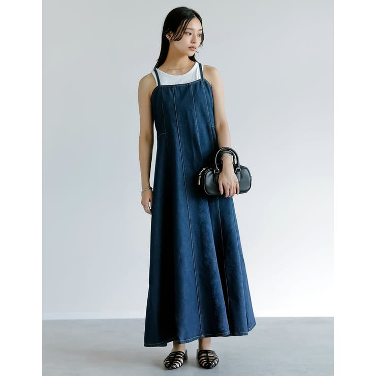 ネイビー(711) | [2025 SUMMER COLLECTION][低身長サイズ有]コットンデニム… | Re:EDIT