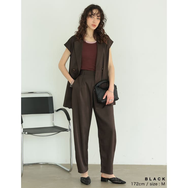 リネンライク金ボタンテーラードジレベスト | Re:EDIT | 詳細画像15 