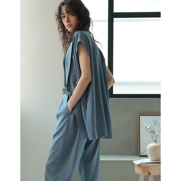 リネンライク金ボタンテーラードジレベスト | Re:EDIT | 詳細画像31 