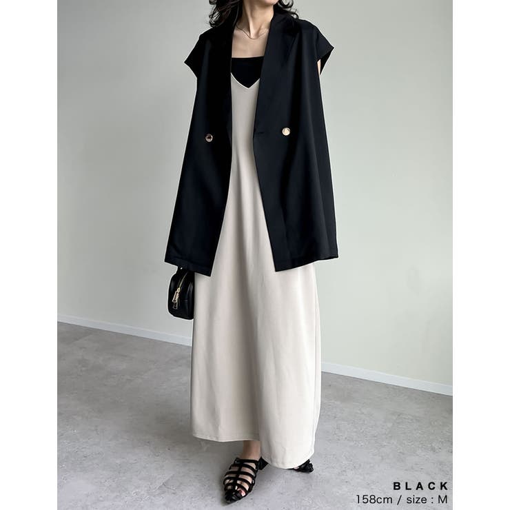 リネンライク金ボタンテーラードジレベスト | Re:EDIT | 詳細画像39 