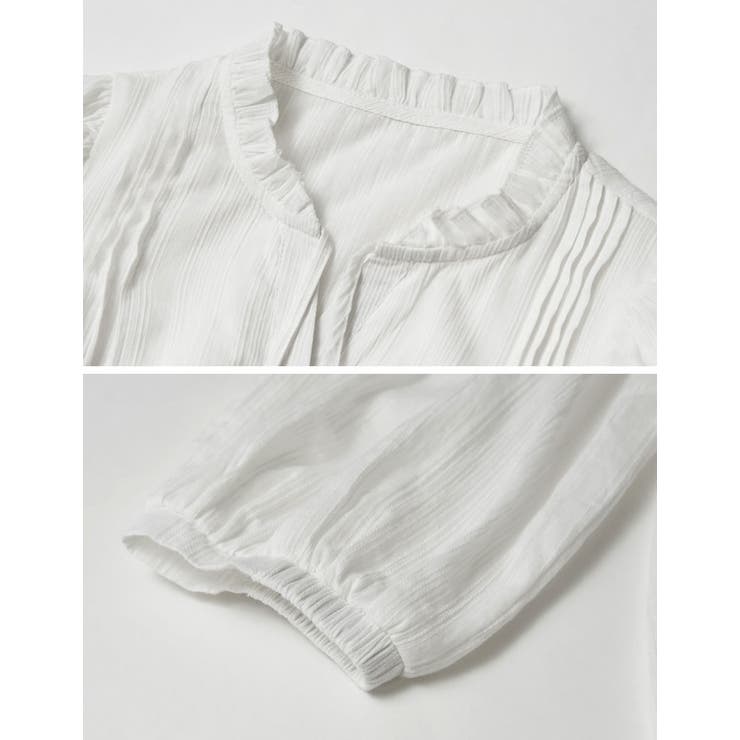 [2025 SUMMER COLLECTION]コットンシアーストライプブラウス | Re:EDIT | 詳細画像21 