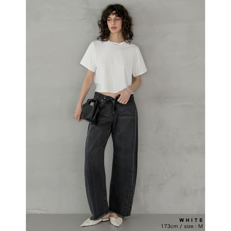 [リニューアル][接触冷感][UVカット]セミクロップド半袖Tシャツ | Re:EDIT | 詳細画像13 