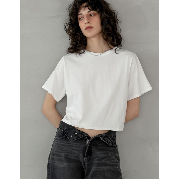 [リニューアル][接触冷感][UVカット]セミクロップド半袖Tシャツ | Re:EDIT | 詳細画像14 
