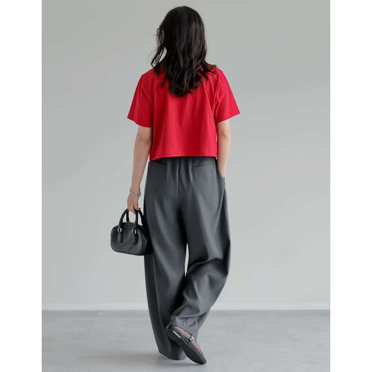 [リニューアル][接触冷感][UVカット]セミクロップド半袖Tシャツ | Re:EDIT | 詳細画像17 