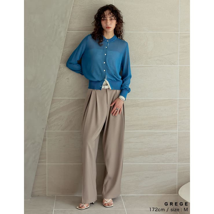 タックプリーツワイドパンツ | Re:EDIT | 詳細画像22 