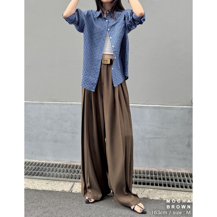 タックプリーツワイドパンツ | Re:EDIT | 詳細画像32 