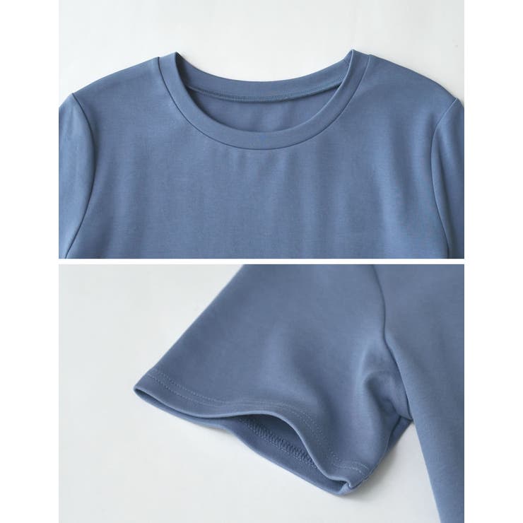 [接触冷感][低身長サイズ有]冷感マシュマロカットソー切り替えワンピース | Re:EDIT | 詳細画像23 