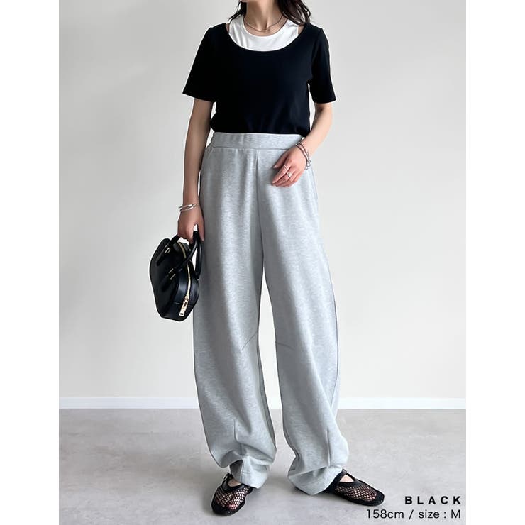 スムースカットソーレイヤード風ハーフスリーブTシャツ | Re:EDIT | 詳細画像26 
