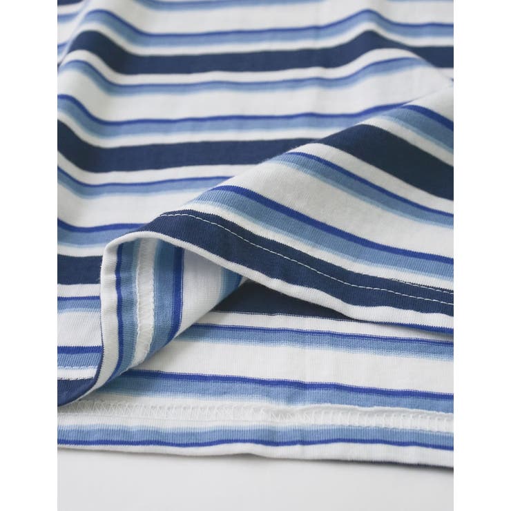 [2025 SUMMER COLLECTION]綿天竺マルチボーダーＴシャツ | Re:EDIT | 詳細画像21 