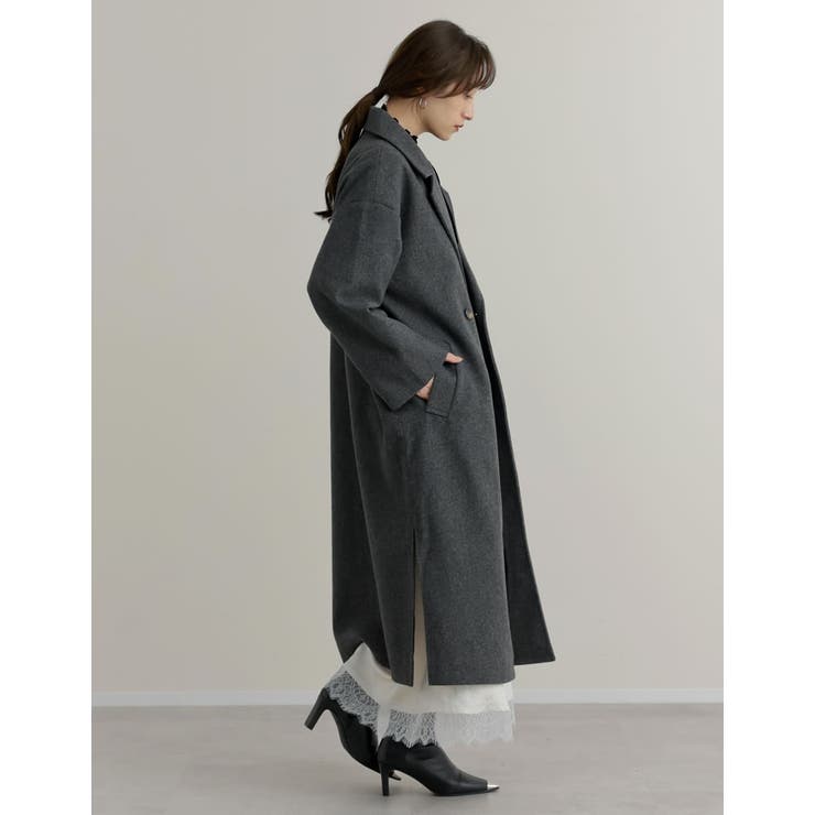 サイドスリットロングチェスターコート | Re:EDIT | 詳細画像15 