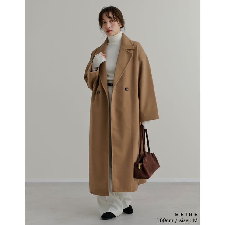 サイドスリットロングチェスターコート | Re:EDIT | 詳細画像16 