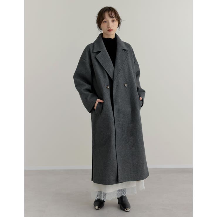 サイドスリットロングチェスターコート | Re:EDIT | 詳細画像5 