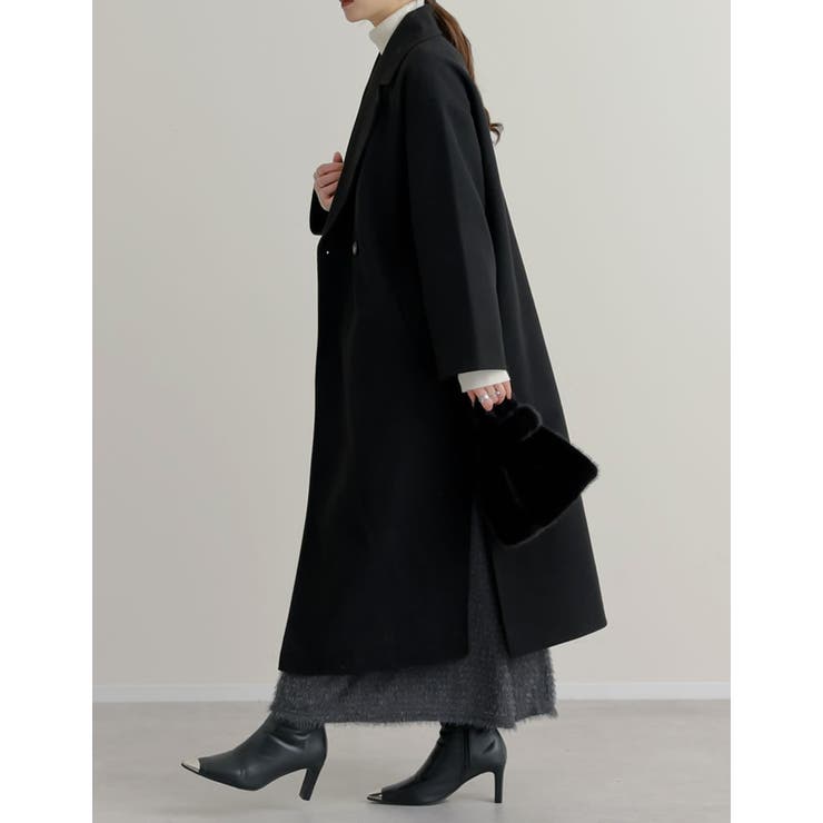 サイドスリットロングチェスターコート | Re:EDIT | 詳細画像9 