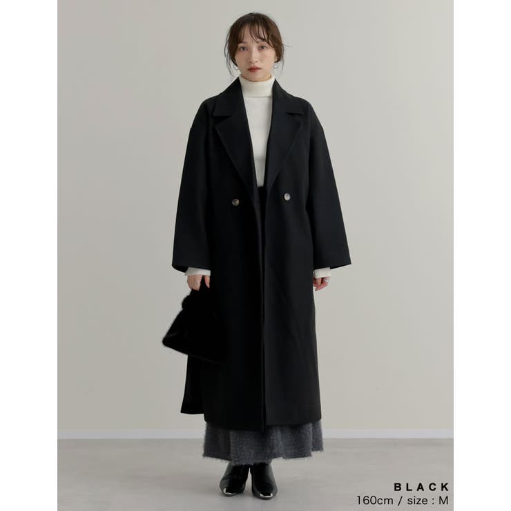 サイドスリットロングチェスターコート | Re:EDIT | 詳細画像21 