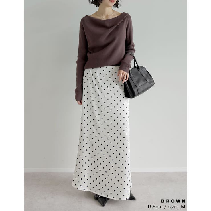[2025AW COLLECTION]2WAYオフショルリブニットトップス | Re:EDIT | 詳細画像14 