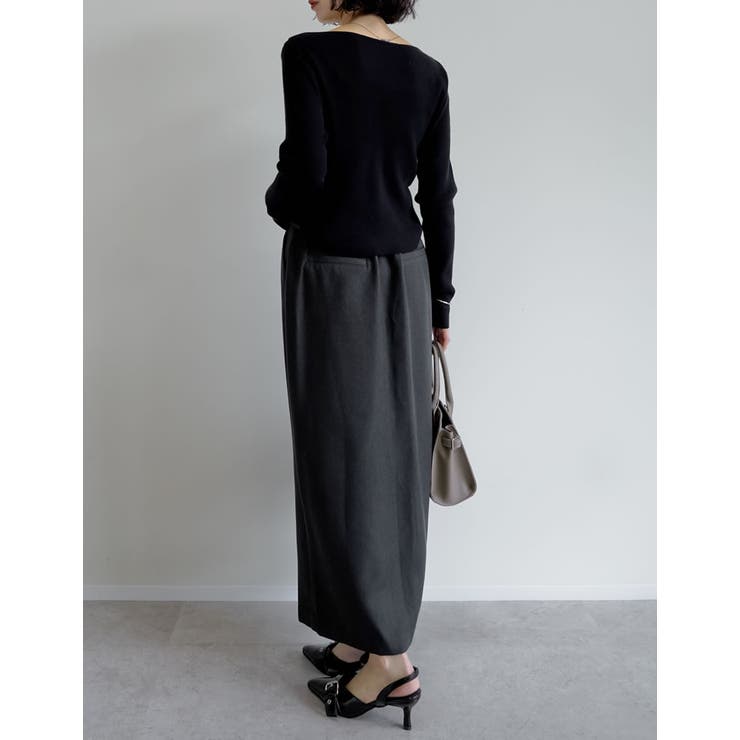 [2025AW COLLECTION]2WAYオフショルリブニットトップス | Re:EDIT | 詳細画像23 