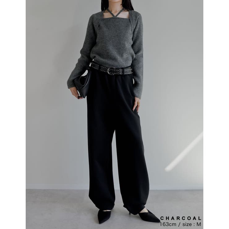[2025AW COLLECTION]ホルターボレロ風ニットプルオーバー | Re:EDIT | 詳細画像14 