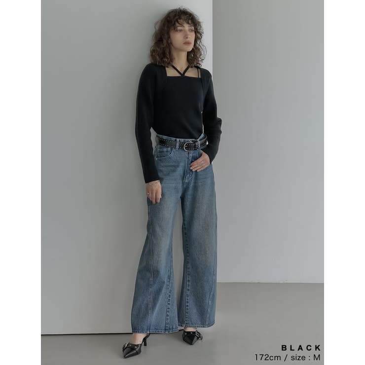[2025AW COLLECTION]ホルターボレロ風ニットプルオーバー | Re:EDIT | 詳細画像7 