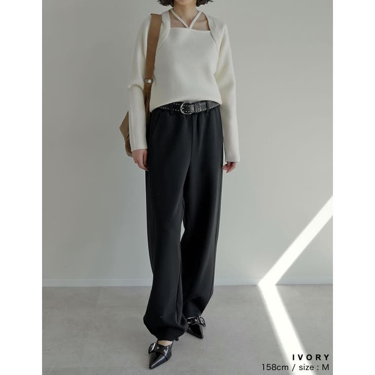 [2025AW COLLECTION]ホルターボレロ風ニットプルオーバー | Re:EDIT | 詳細画像10 