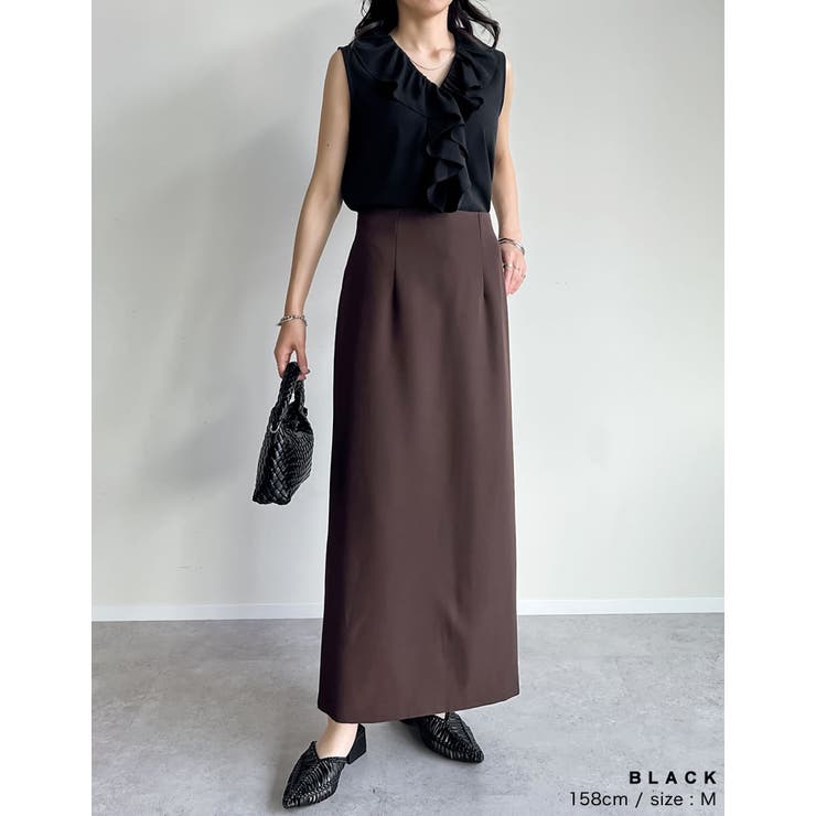 フリルカラーノースリーブブラウス | Re:EDIT | 詳細画像12 