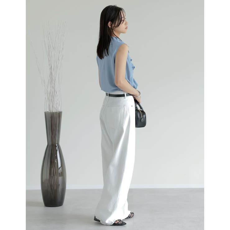 フリルカラーノースリーブブラウス | Re:EDIT | 詳細画像16 