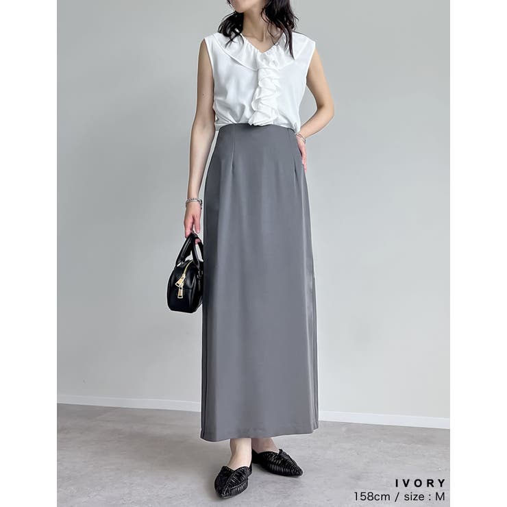 フリルカラーノースリーブブラウス | Re:EDIT | 詳細画像31 