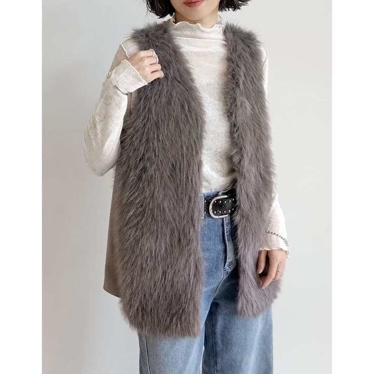 フェイクファーベスト | Re:EDIT | 詳細画像3 