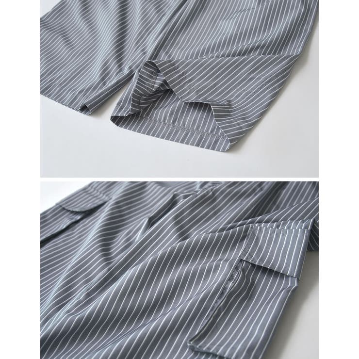 [低身長/高身長サイズ有]マルチストライプブロードカーゴパンツ | Re:EDIT | 詳細画像26 