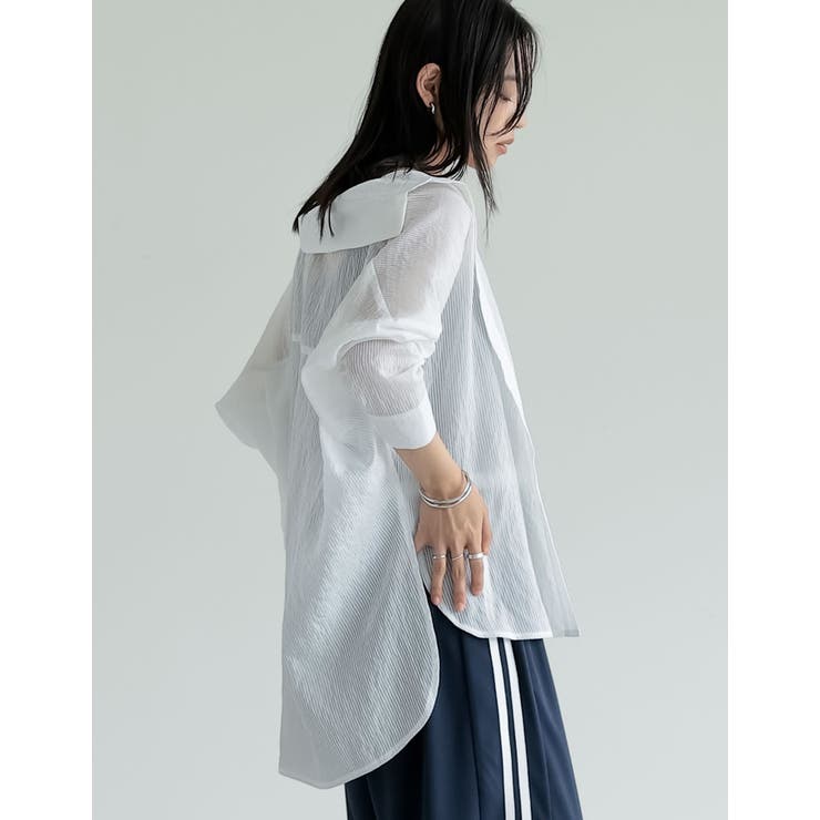 ストライプシアーシャツ | Re:EDIT | 詳細画像36 