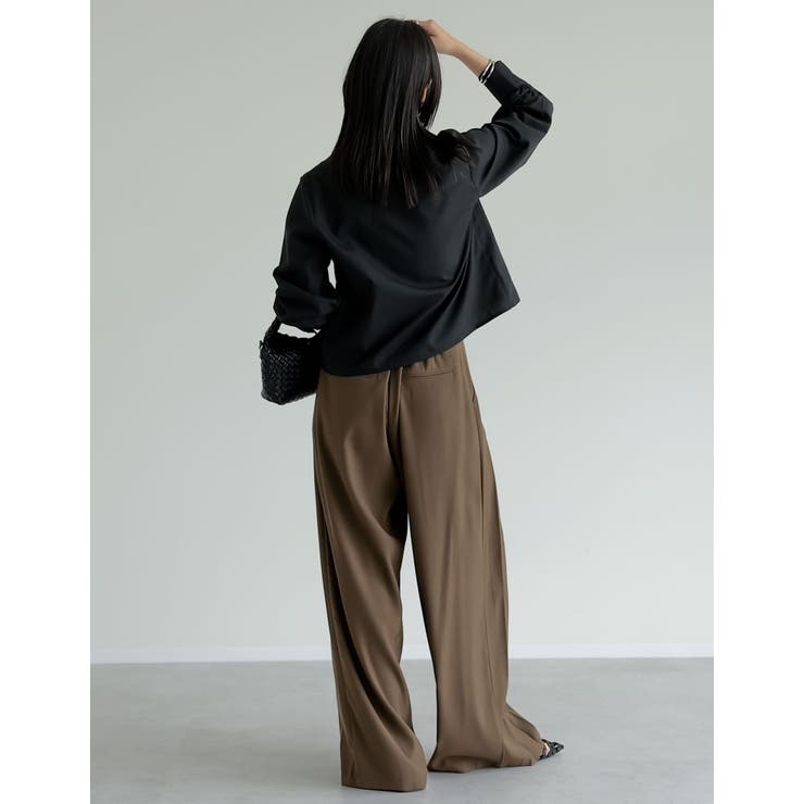 無地orチェック柄クロップドシャツ | Re:EDIT | 詳細画像14 