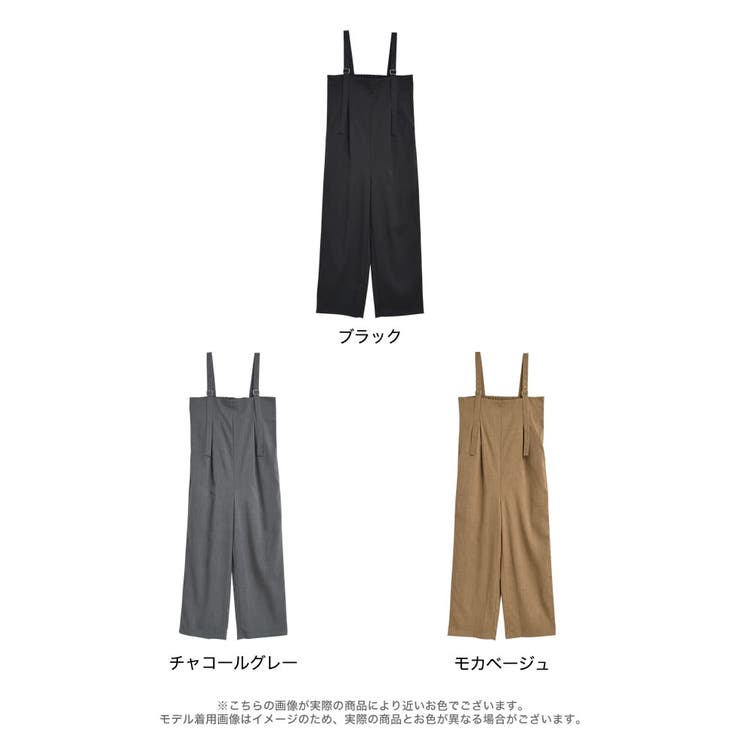 リネンライクバックゴムサロペット[品番：GS000022934]｜Re:EDIT